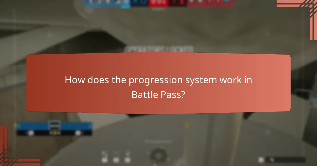 How does the progression system work in Battle Pass?