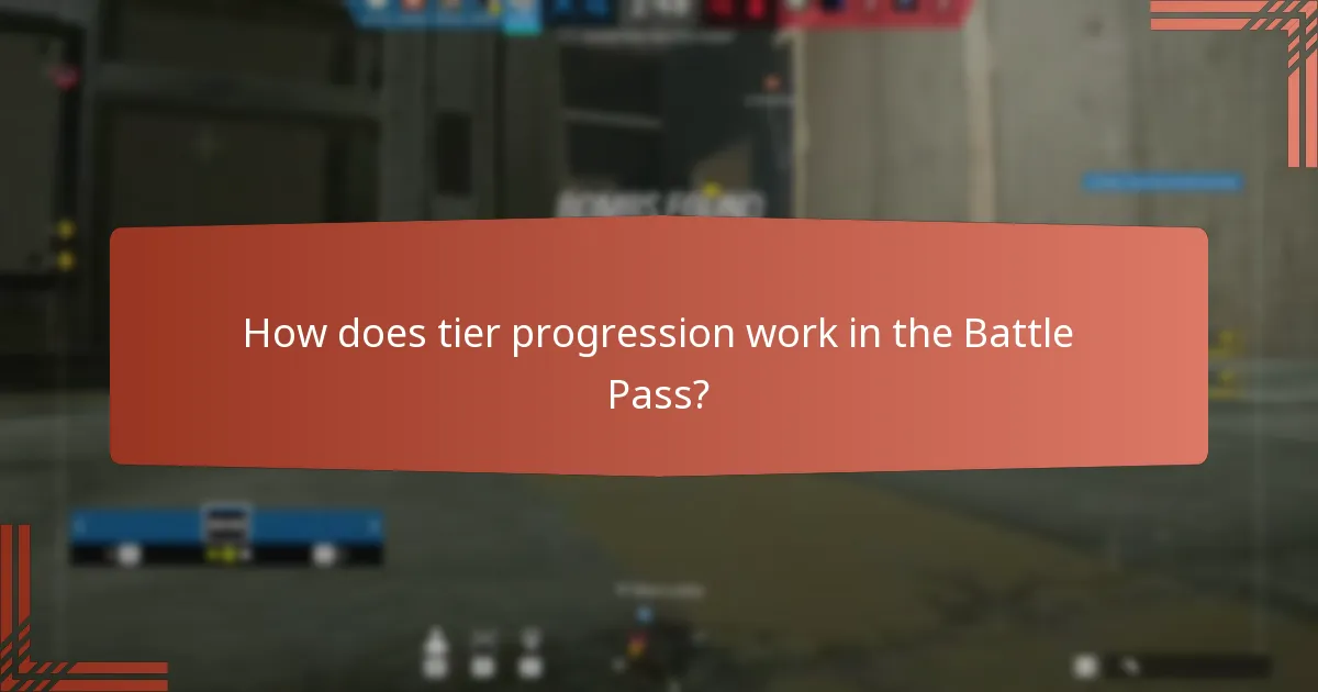 How does tier progression work in the Battle Pass?