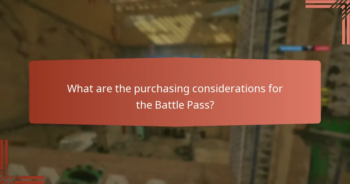 What are the purchasing considerations for the Battle Pass?