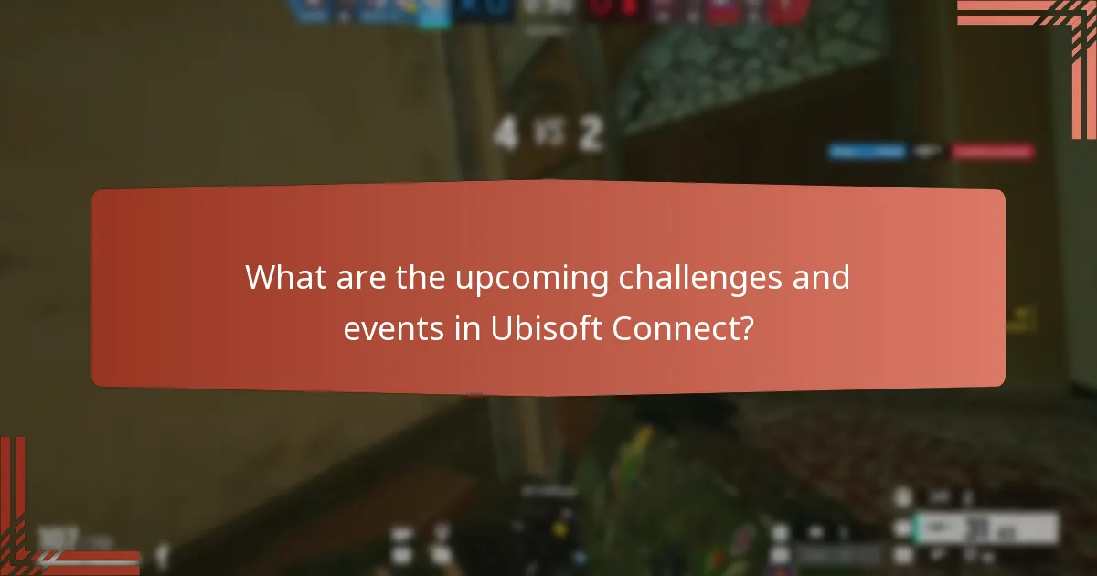 What are the upcoming challenges and events in Ubisoft Connect?