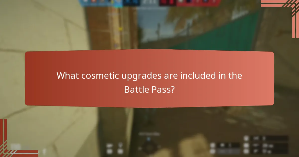 What cosmetic upgrades are included in the Battle Pass?
