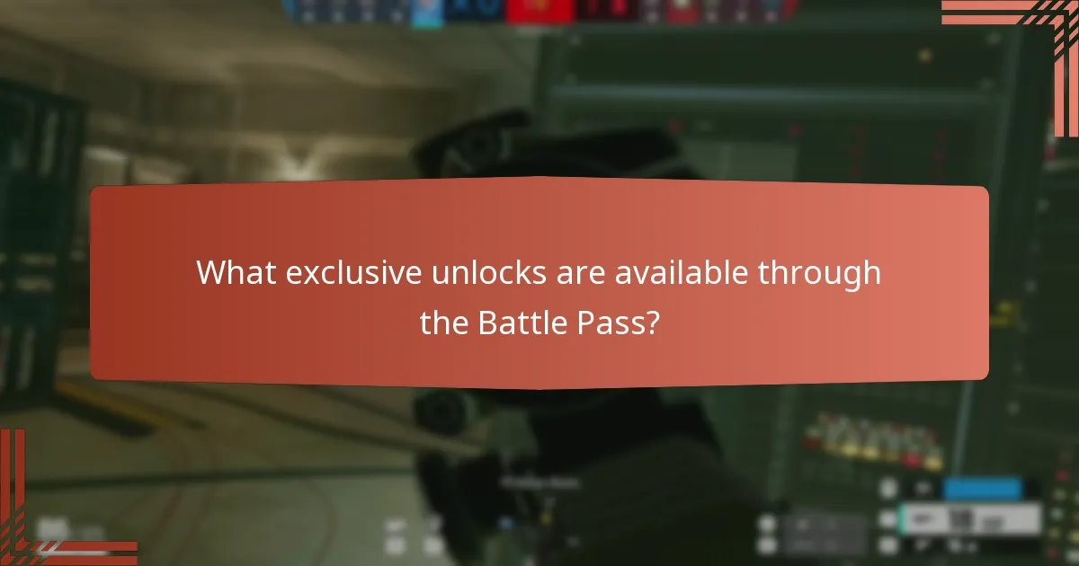 What exclusive unlocks are available through the Battle Pass?
