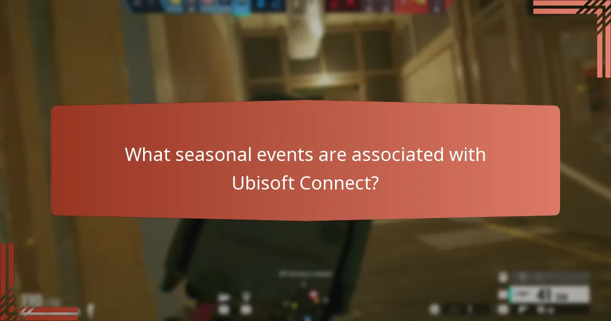 What seasonal events are associated with Ubisoft Connect?