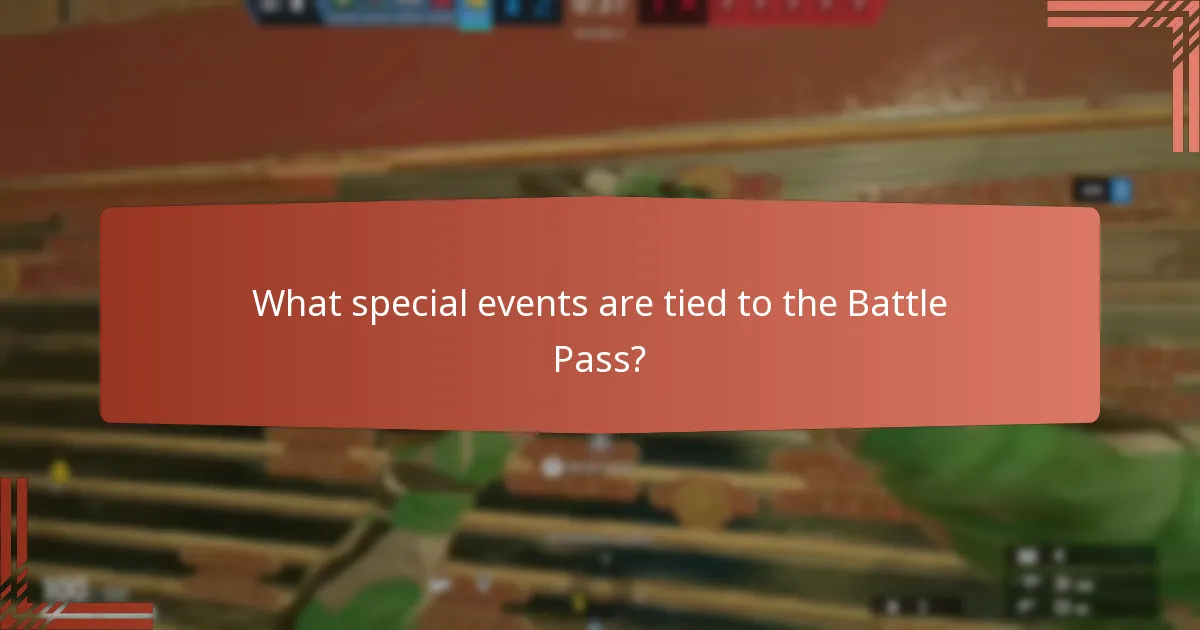 What special events are tied to the Battle Pass?