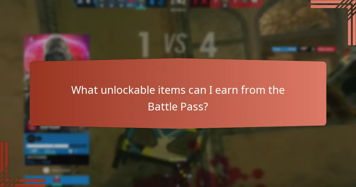What unlockable items can I earn from the Battle Pass?